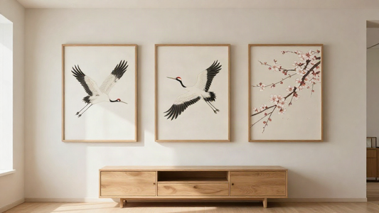 Ukiyo-e Bird Prints: Styling Cranes, Blossoms & Songbirds