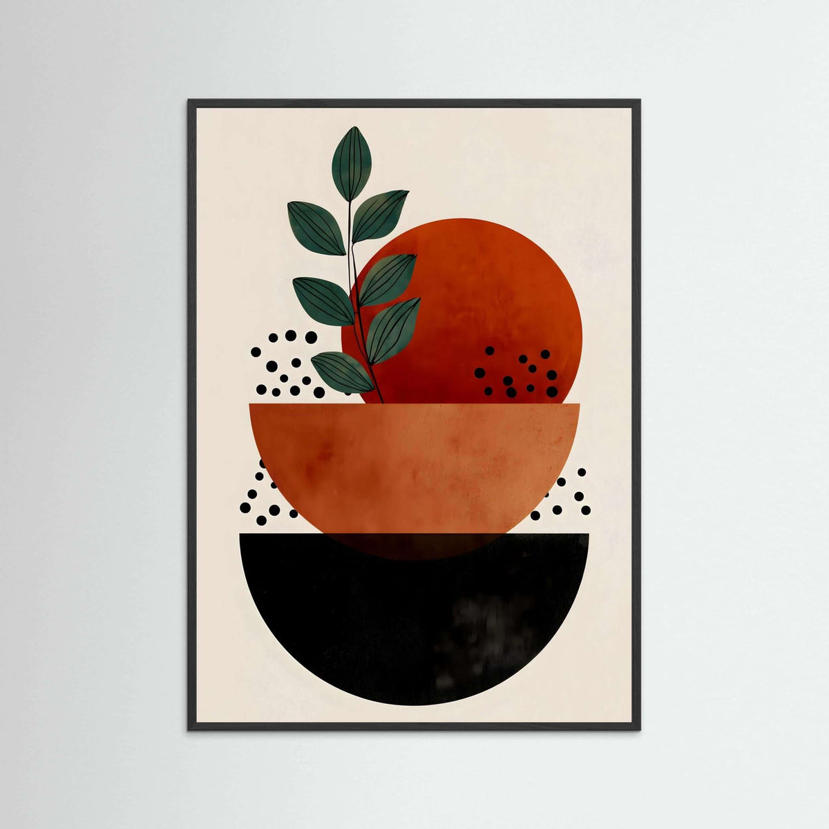  Japandi botanical wall art print-Natural Balance 