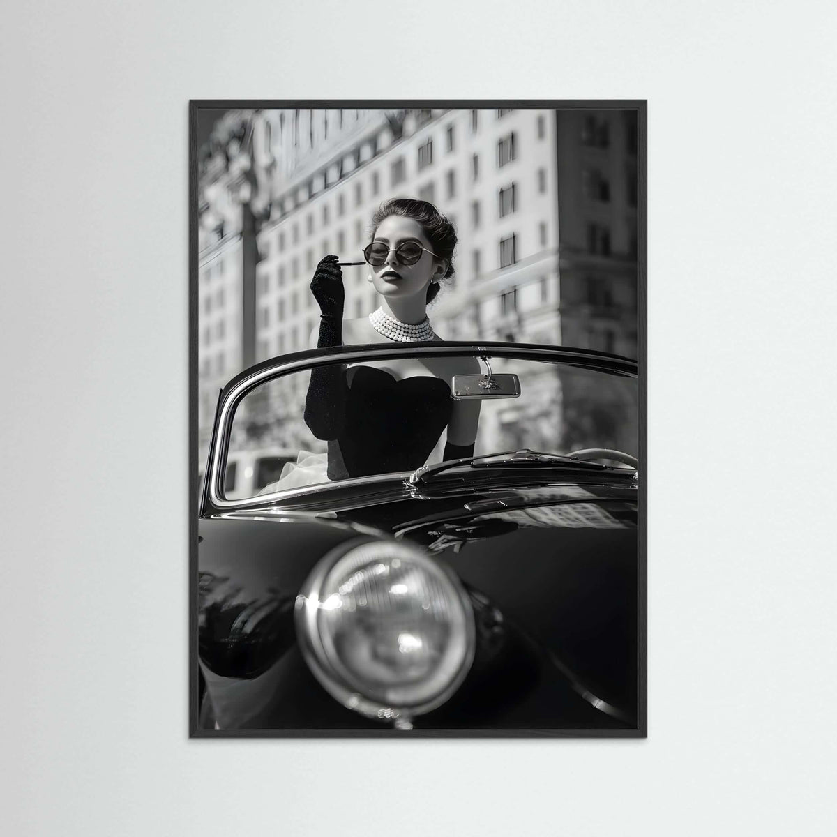 vintage luxury fashion wall art-Vintage Noir Elegance Print 