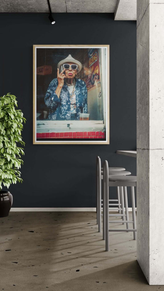 cinematic urban portrait wall art-Street Icon Wall Art 