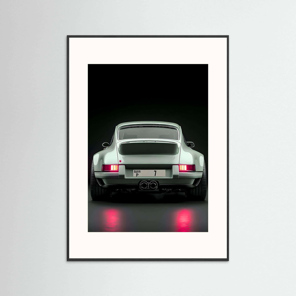 classic Porsche 911 wall art-Classic Porsche 911 Rear View