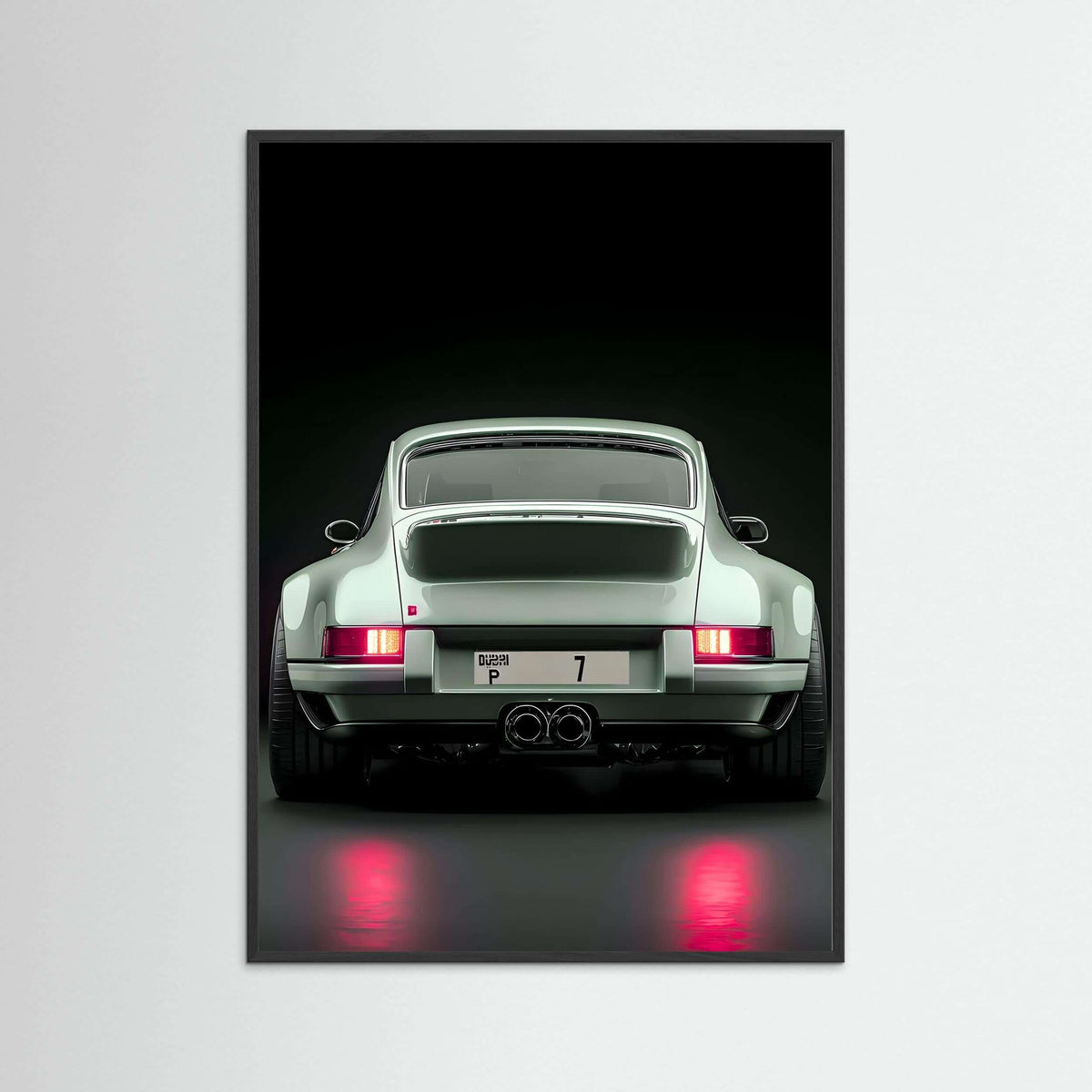 classic Porsche 911 wall art-Classic Porsche 911 Rear View