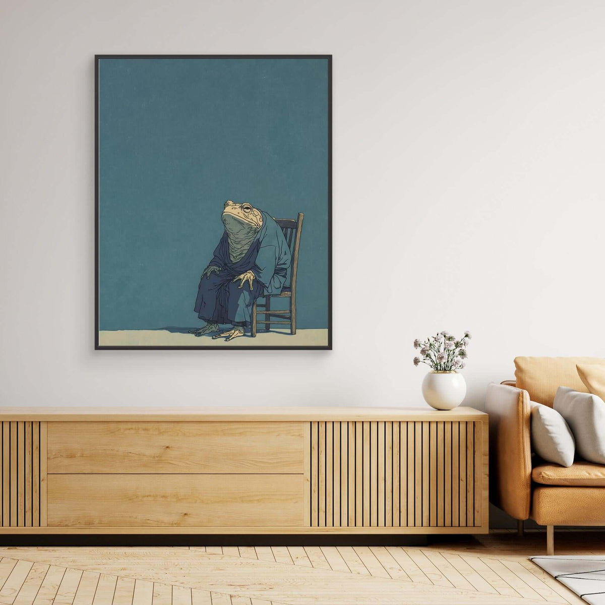 Japanese Toad Monk Art | Zen Buddhist Frog Ukiyo-e Print
