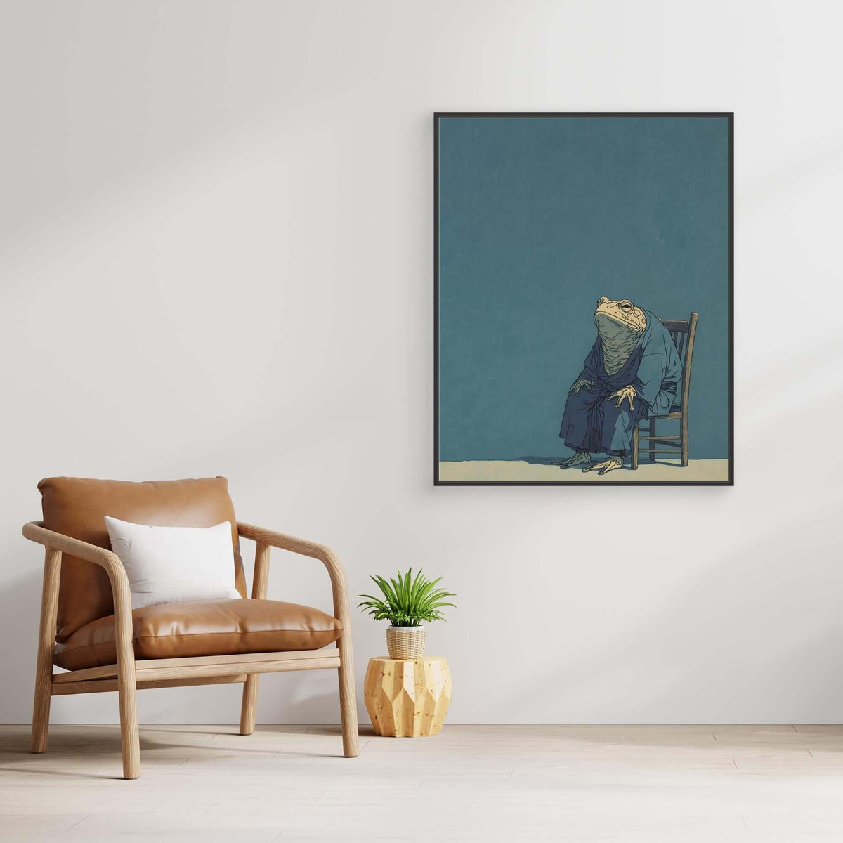 Japanese Toad Monk Art | Zen Buddhist Frog Ukiyo-e Print