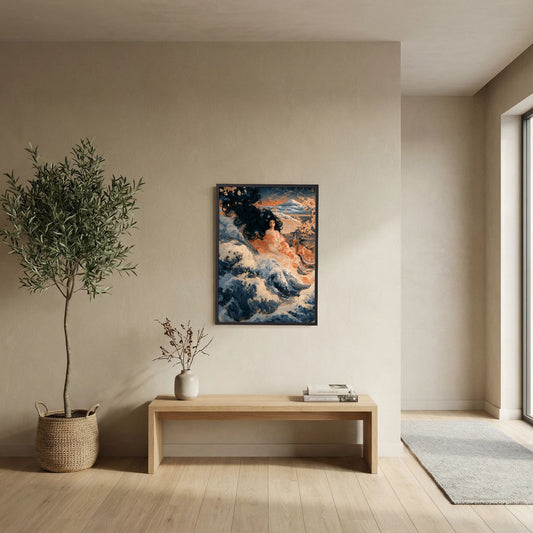 Ocean Goddess of Fuji – Japanese Wave & Mount Fuji Wall Art