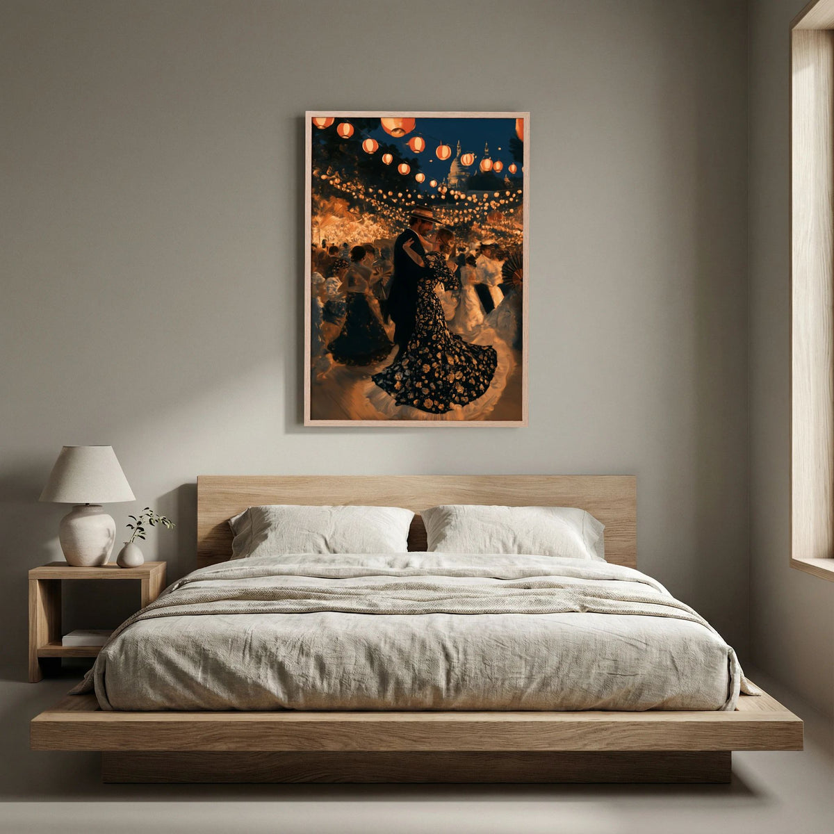 Lantern Festival Wall Art – Romantic Dance Night Print