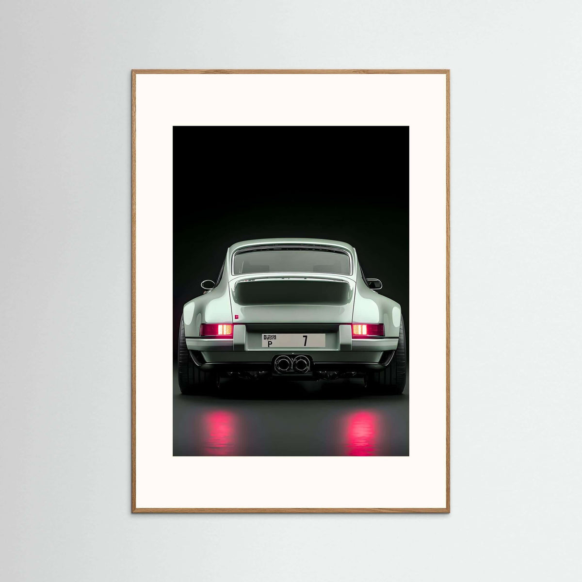 classic Porsche 911 wall art-Classic Porsche 911 Rear View
