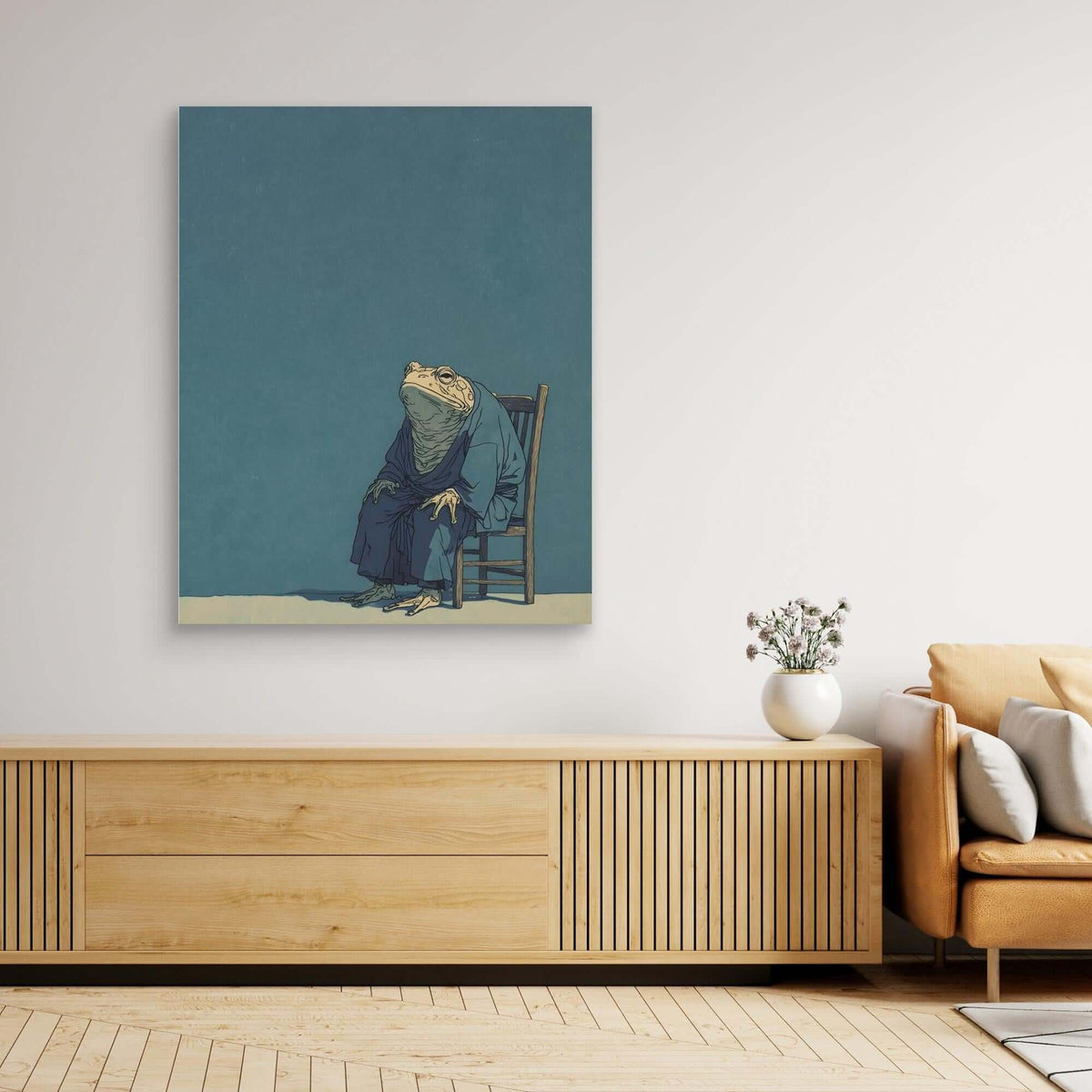 Japanese Toad Monk Art | Zen Buddhist Frog Ukiyo-e Print